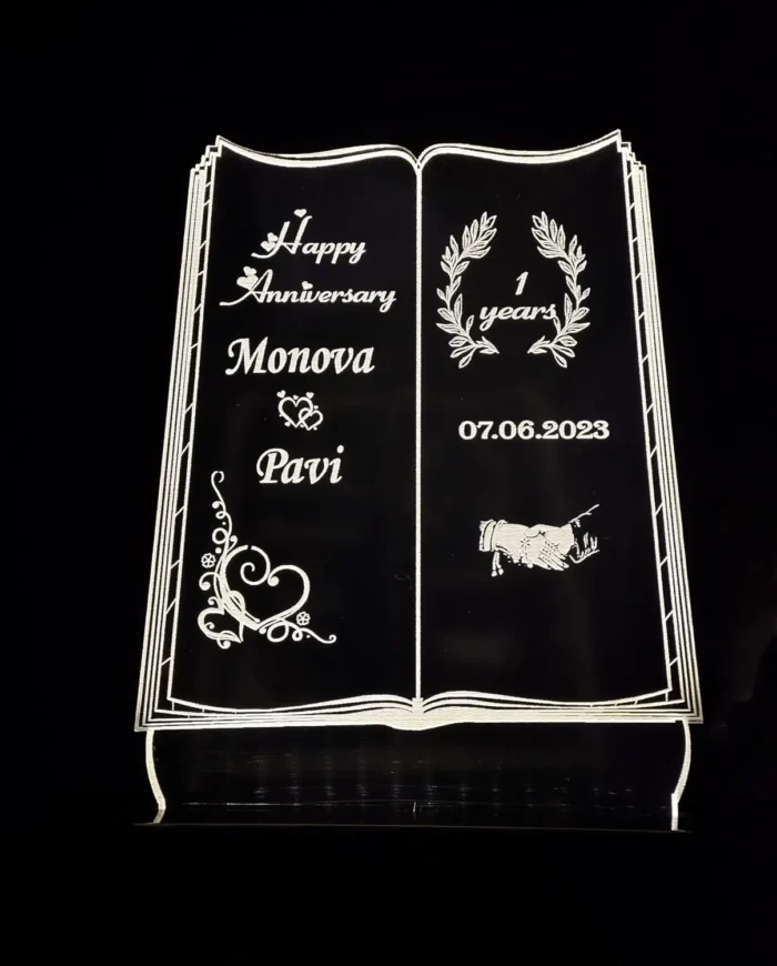 Personalized Anniversary Gift Lamp