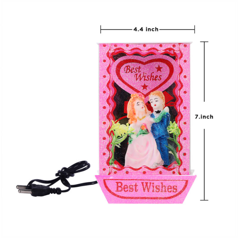 Awesome Craft Romantic Couple Gift Set Ideal Wedding, Anniversary & Engagement Present ( multicolor 16 CM )